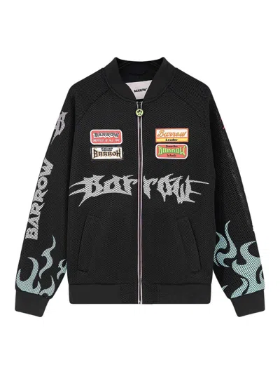 Barrow Mesh And Nylon Jacket In Black