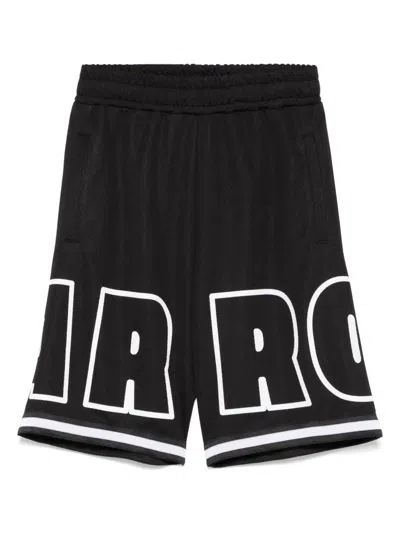 Barrow Kids' Mesh Bermuda Shorts In Black