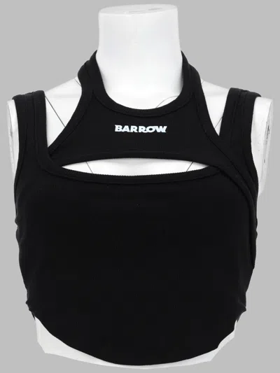 Barrow Mini Cotton Blend Top For Women In Black