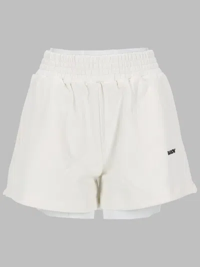 Barrow Mini Cotton Shorts For Women In White