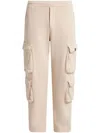 Barrow Multi-pocket Cotton Track Pants In Neutrals