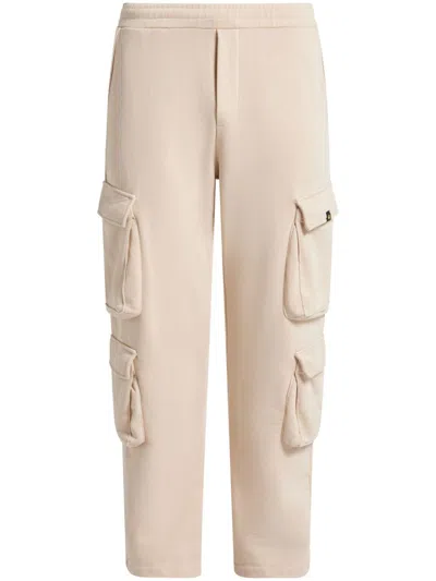 Barrow Multi-pocket Cotton Track Pants In Neutrals