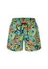Barrow Multicolor Swim Shorts For Boy With Smiley In Multicolor