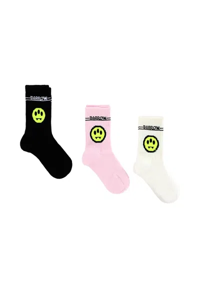 Barrow Multicolor Terry Socks Set For Kids With Smiley