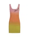 BARROW MULTICOLOURED KNITTED SHORT DRESS WITH DEGRADÉ EFFECT