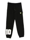Barrow Number-detail Drawstring Track Pants In Black