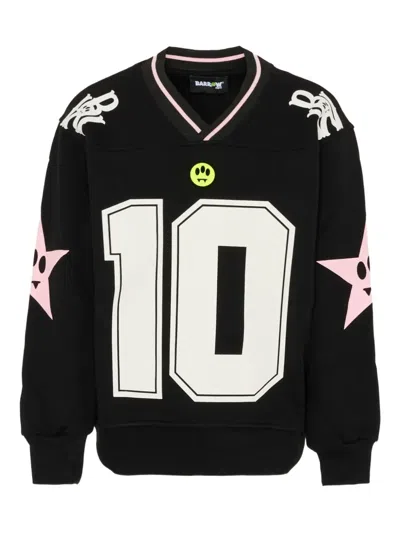 Barrow Kids' Number-graphic Sweatshirt In Black