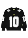 Barrow Number-print Sweatshirt In Black