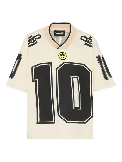 Barrow Kids' Number Short-sleeve T-shirt In Neutral