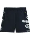 Barrow Elastic Waist Shorts In Blue