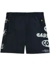 Barrow Elastic Waist Shorts In Blue