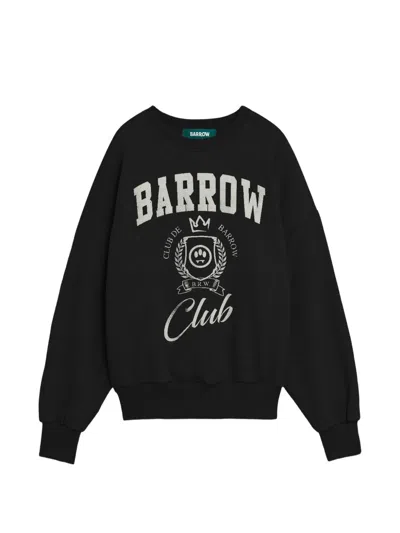 Barrow Open-back Sweatshirt In Black