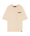 Barrow Unisex Crew Neck T-shirt With Back Smile In Nude