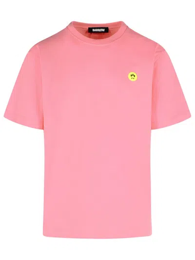 Barrow Orso Pink Cotton T-shirt