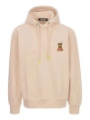 Barrow Oversized Logo Print Sweatshirt In Neutrals