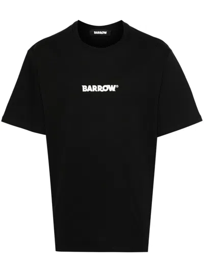 Barrow Oversized Print T-shirt In Black  