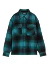 Barrow Padded Flannel Shirt In Blue