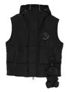 Barrow Padded Hooded Vest In Black