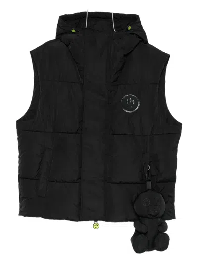 Barrow Padded Hooded Vest In Black