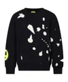 Barrow Paint Splatter-print Sweatshirt In Black