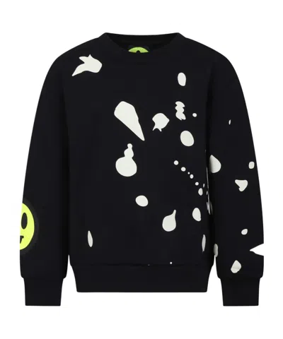 Barrow Paint Splatter-print Sweatshirt In Black