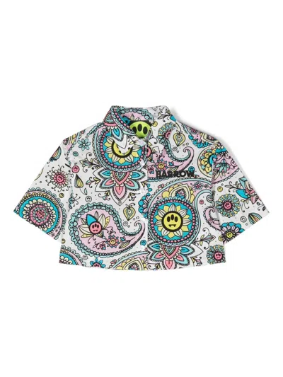 Barrow Paisley-print Short-sleeved Shirt In Multicolor