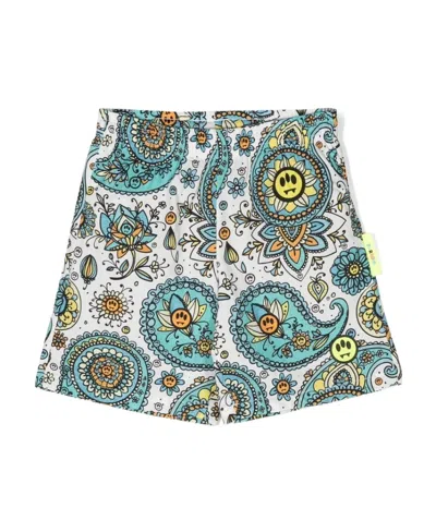 Barrow Kids' Paisley-print Swim Shorts In Multicolor