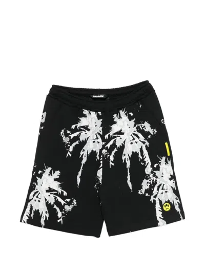 Barrow Palm-print Drawstring Shorts In Multi