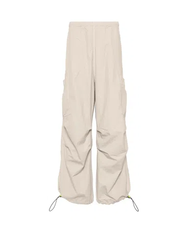 Barrow Panelled Cotton Wide-leg Trousers In Sand