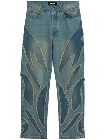 Barrow Panelled Jeans In Blue