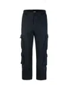 BARROW BLACK CARGO PANTS WITH LOGO