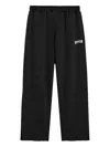Barrow Embroidered-logo Motif-zip Track Pants In Black