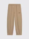 Barrow Relaxed Fit Cotton Sweatpants In Soft Beige Tone In Neutral