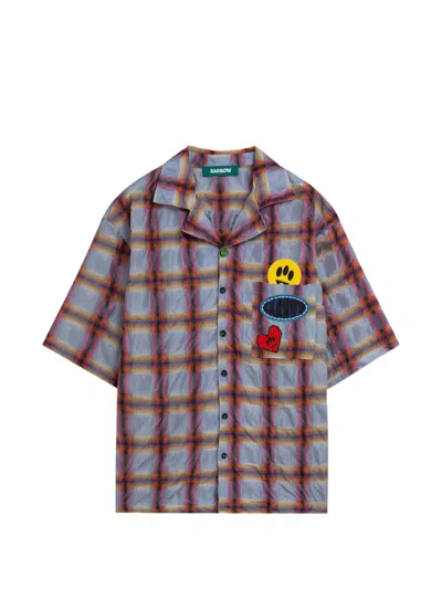 Barrow Patch Plaid Shirt In Multi