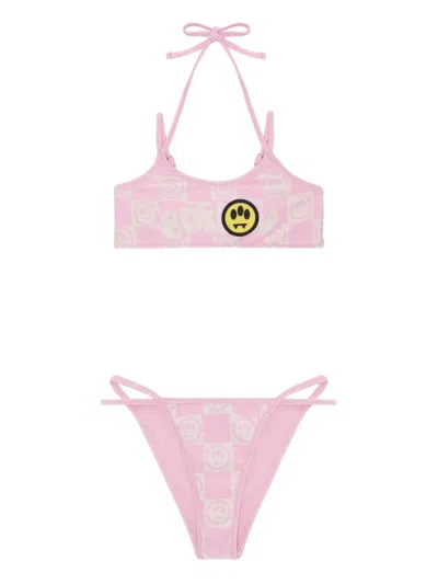 Barrow Kids' Pattern Bikini In Pink