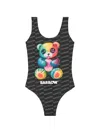 Barrow Kids' Patterned Swimsuit In Black