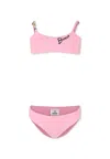 Barrow Pink Bikini For Girl With Logo In Pink