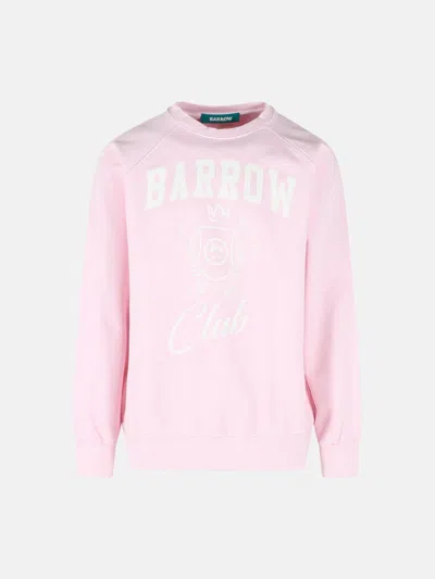 Barrow Kids' Pink Cotton Sweatshirt
