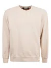 Barrow Pink Cotton Sweatshirt In Beige