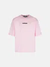 Barrow Pink Cotton T-shirt In Multi