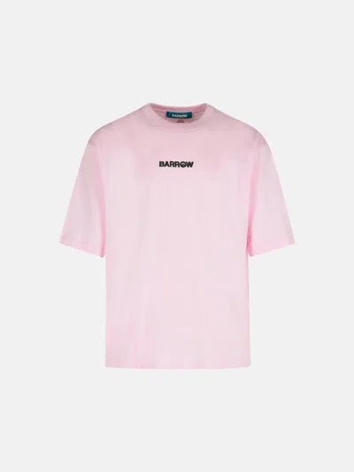 Barrow Pink Cotton T-shirt In Multi