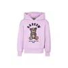 Barrow Pink Sweatshirt For Kids With Bear Print In Pink