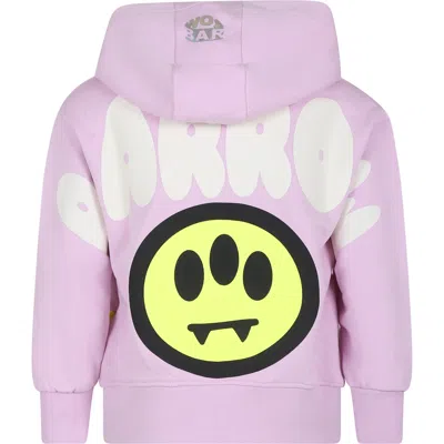 Barrow Pink Sweatshirt For Kids With Smiley