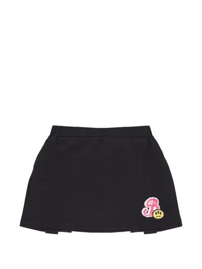 Barrow Kids' Piqué Skirt In Black