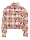 Barrow Plaid Long-sleeve Top In Pink