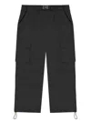 Barrow Poplin Cargo Pants In Black