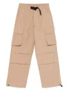 Barrow Poplin Cargo Pants In Brown