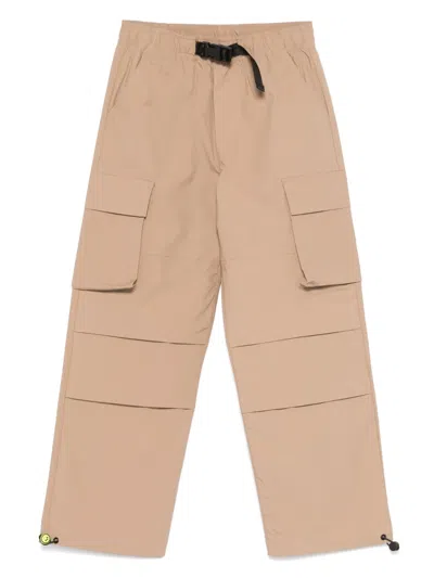 Barrow Kids' Poplin Cargo Pants In Brown