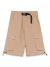 Barrow Poplin Cargo Shorts In Neutrals