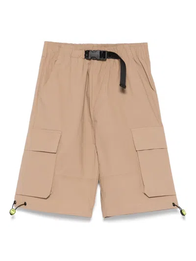 Barrow Kids' Poplin Cargo Shorts In Neutrals